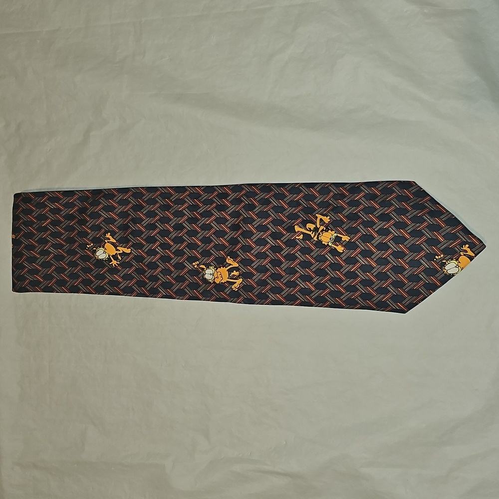 Paws Addiction Garfield, Patterned Men's Novelty Necktie Used
